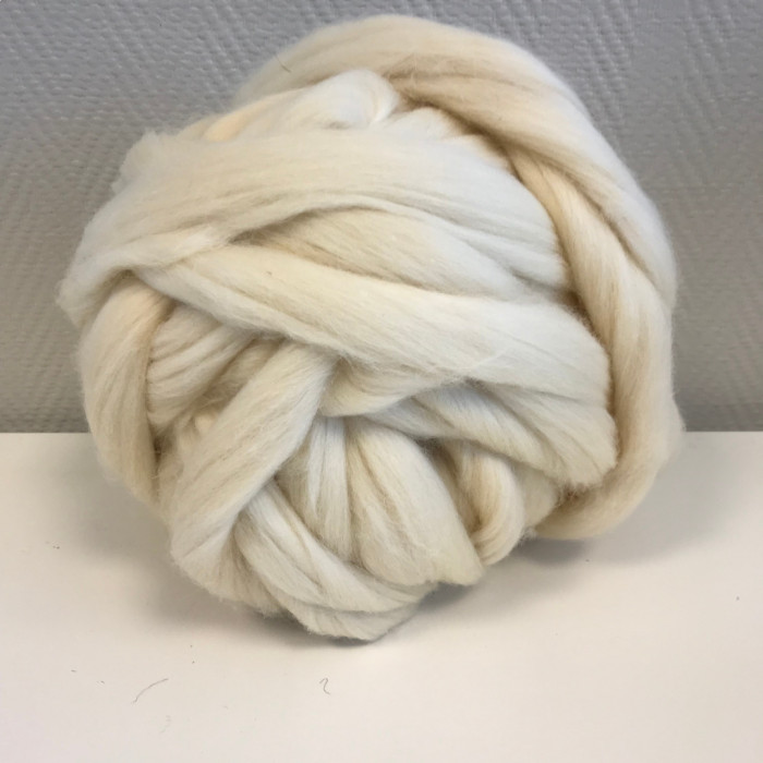 Woondeken standaard uit naturel Merinowol - DIY kit - Foto