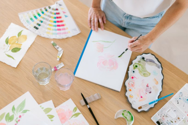 Workshop Romantische aquarel bloemen in losse stijl