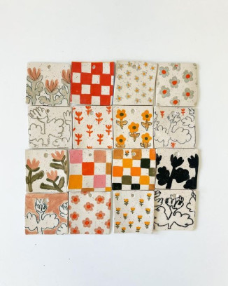 Workshop Muurbloempjes (tegeltjes uit keramiek)