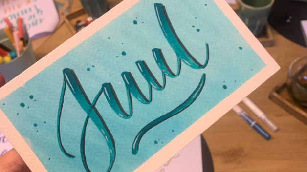 Brushletteren voor groepen - workshop