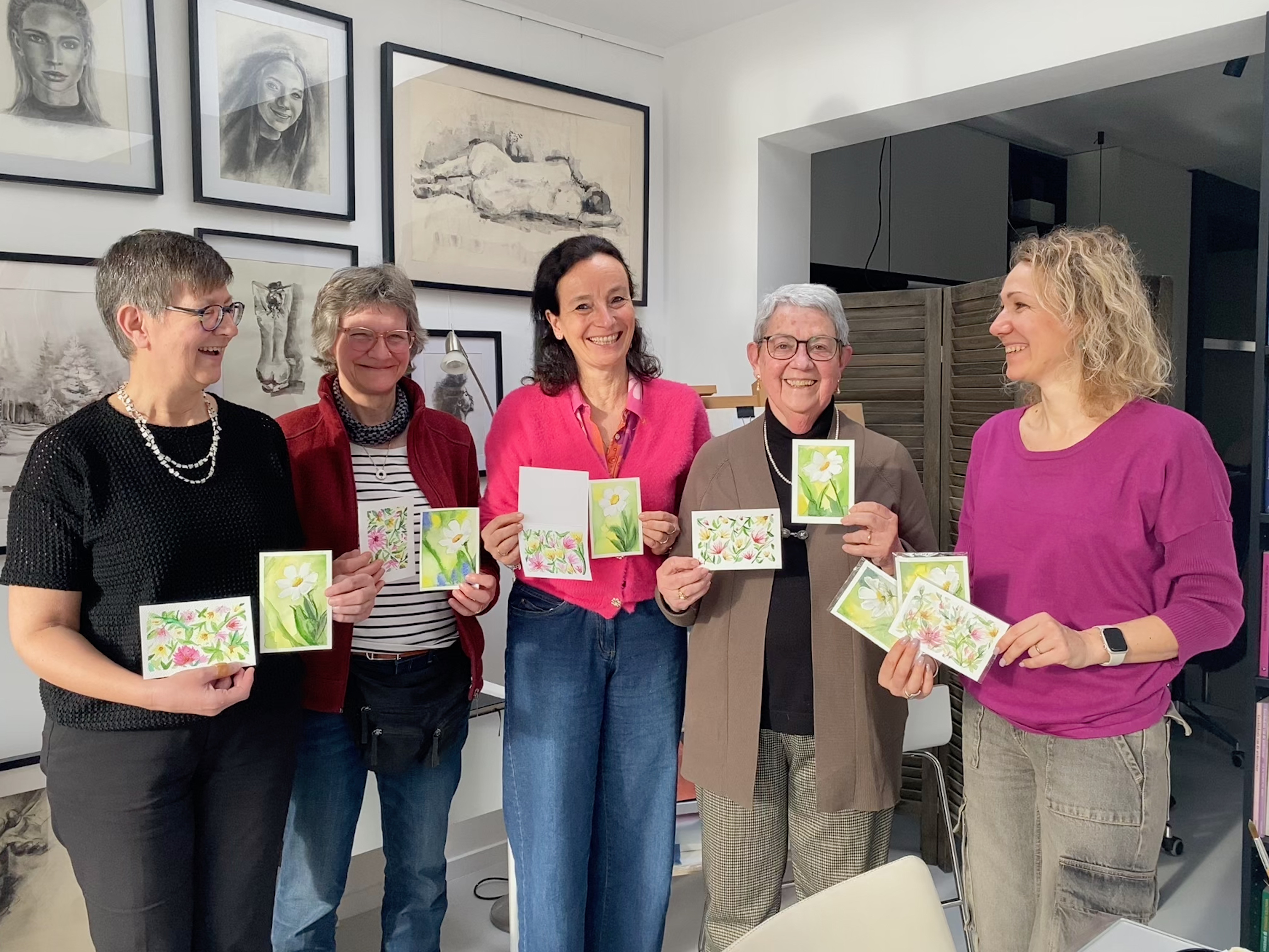 Fijne kaartjes maken met aquarel "Groetjes uit de Provence!" - Foto