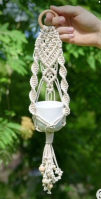 Macramé plantenhanger