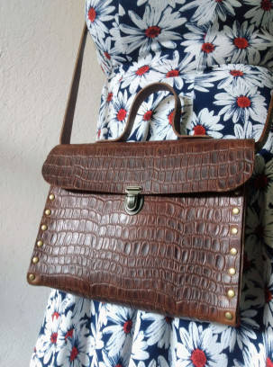 Workshop lederen handtas Classic of Diva