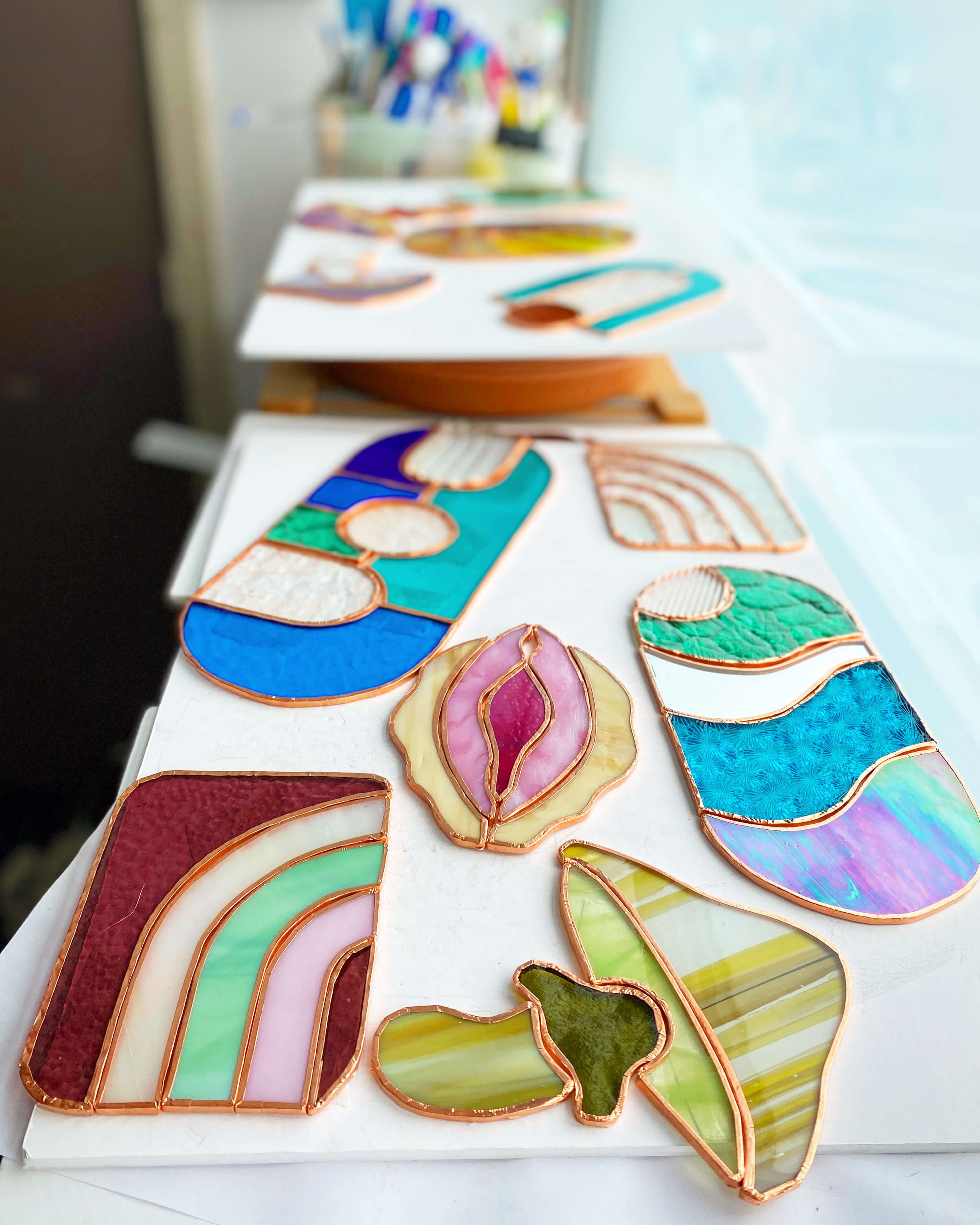 Workshop glas-in-lood - maak je eigen kunstwerk (ANTWERPEN) - Foto