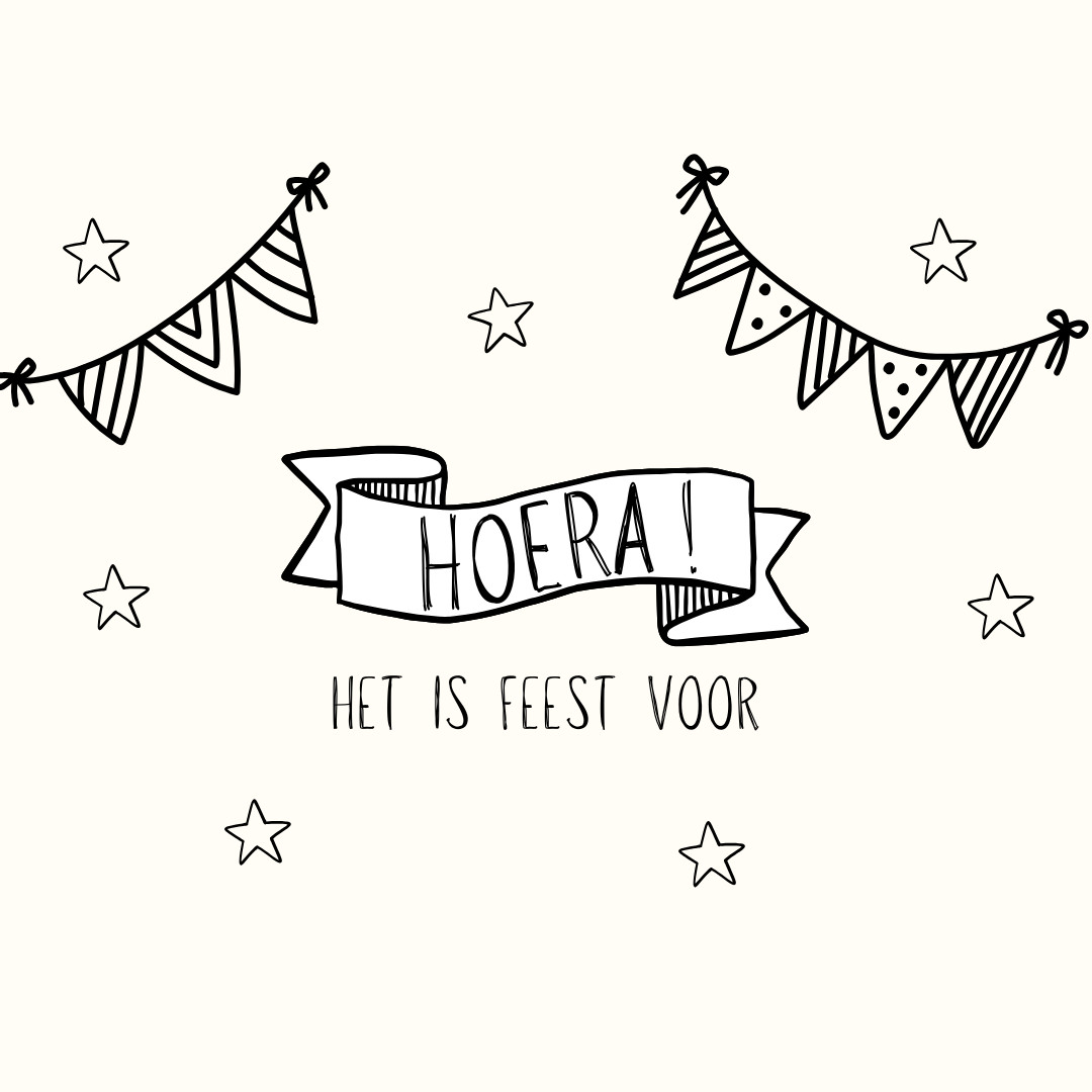 Raamtekeningen FEEST 🪟🎉 Maak je eigen raamtekening! - Foto