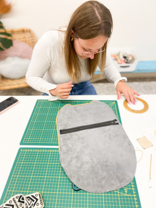 Maak een lederen fanny pack/buideltas - Workshop