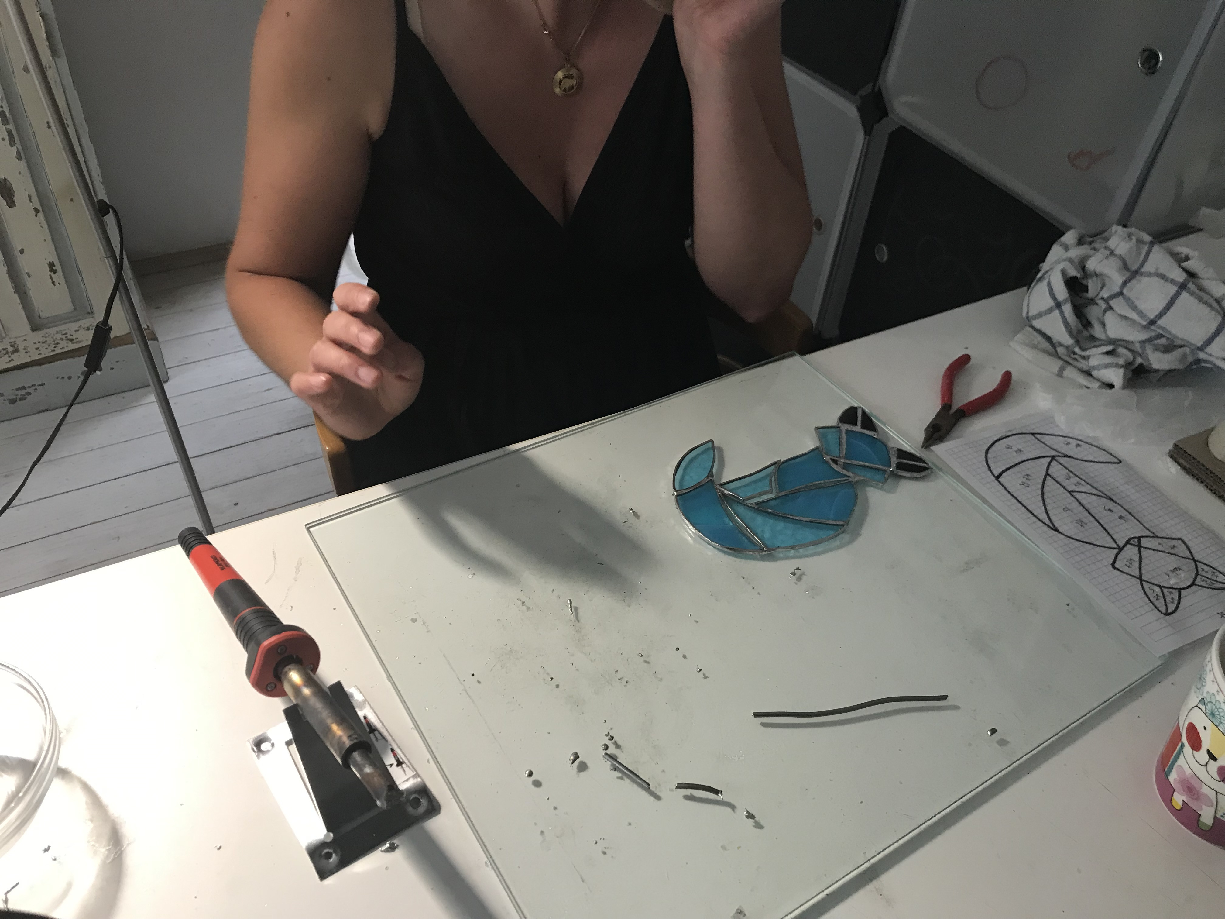 Workshop Glas in lood-Tiffany - Foto