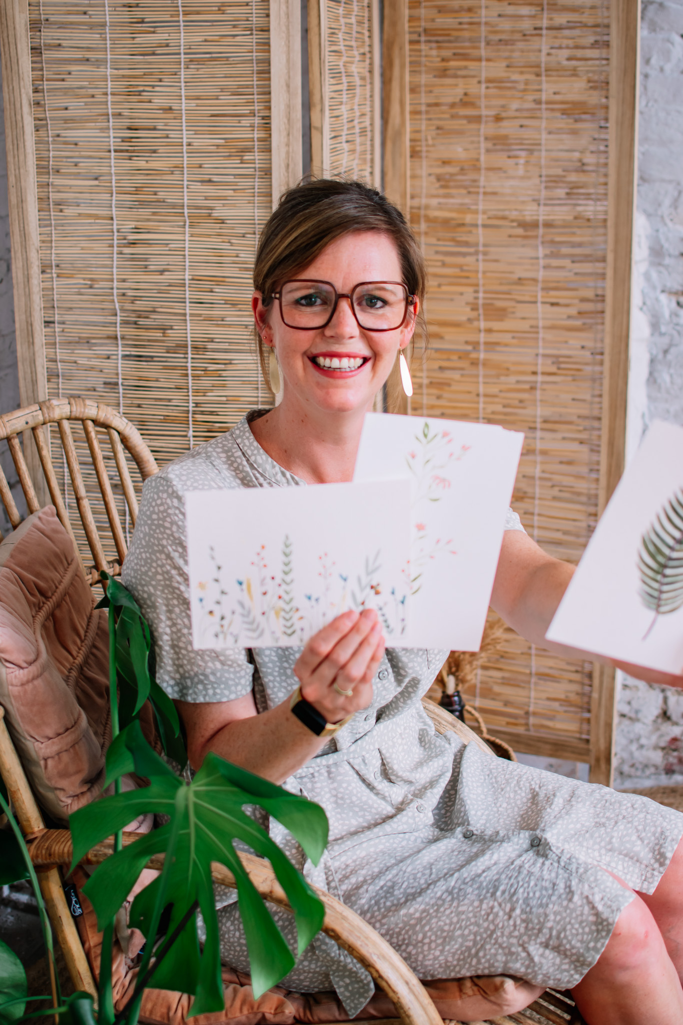 Botanical doodling met Aquarel - Foto