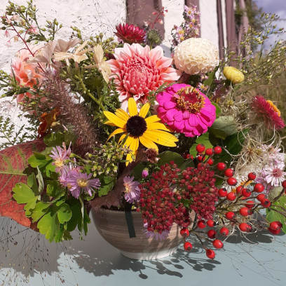 Workshop Pluk en maak je bloemstukje