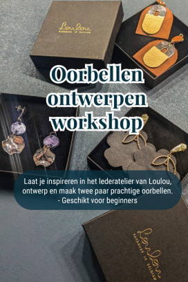 Oorbellen ontwerpen in leer