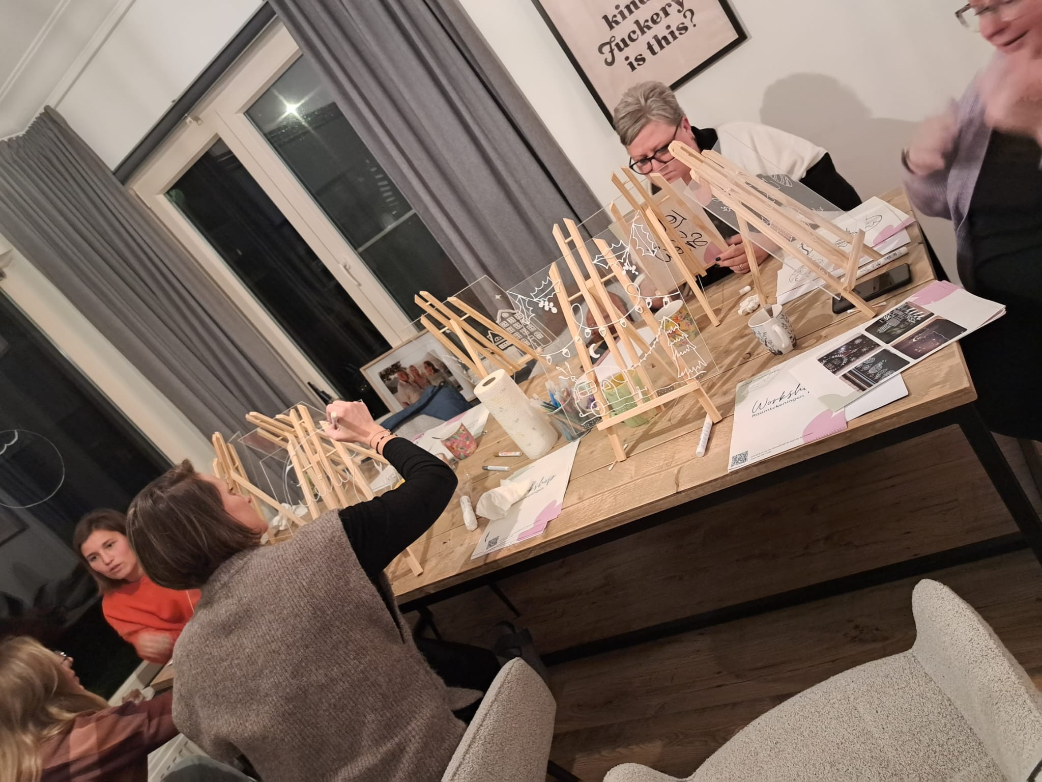 🎄 Workshop Raamtekenen voor Kerst🎄 - Foto