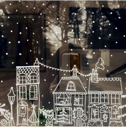 Ouder/kind: Raamtekenen voor Kerst 🎄