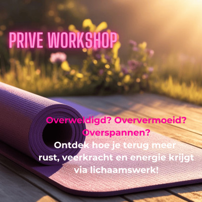 Privé groepsworkshop 'Meer rust, veerkracht en energie via lichaamswerk!'