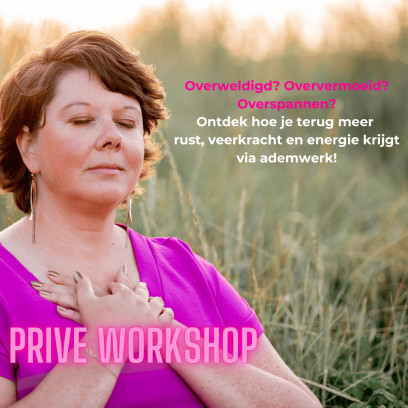 Privé groepsworkshop 'Meer rust, veerkracht en energie via ademwerk!'