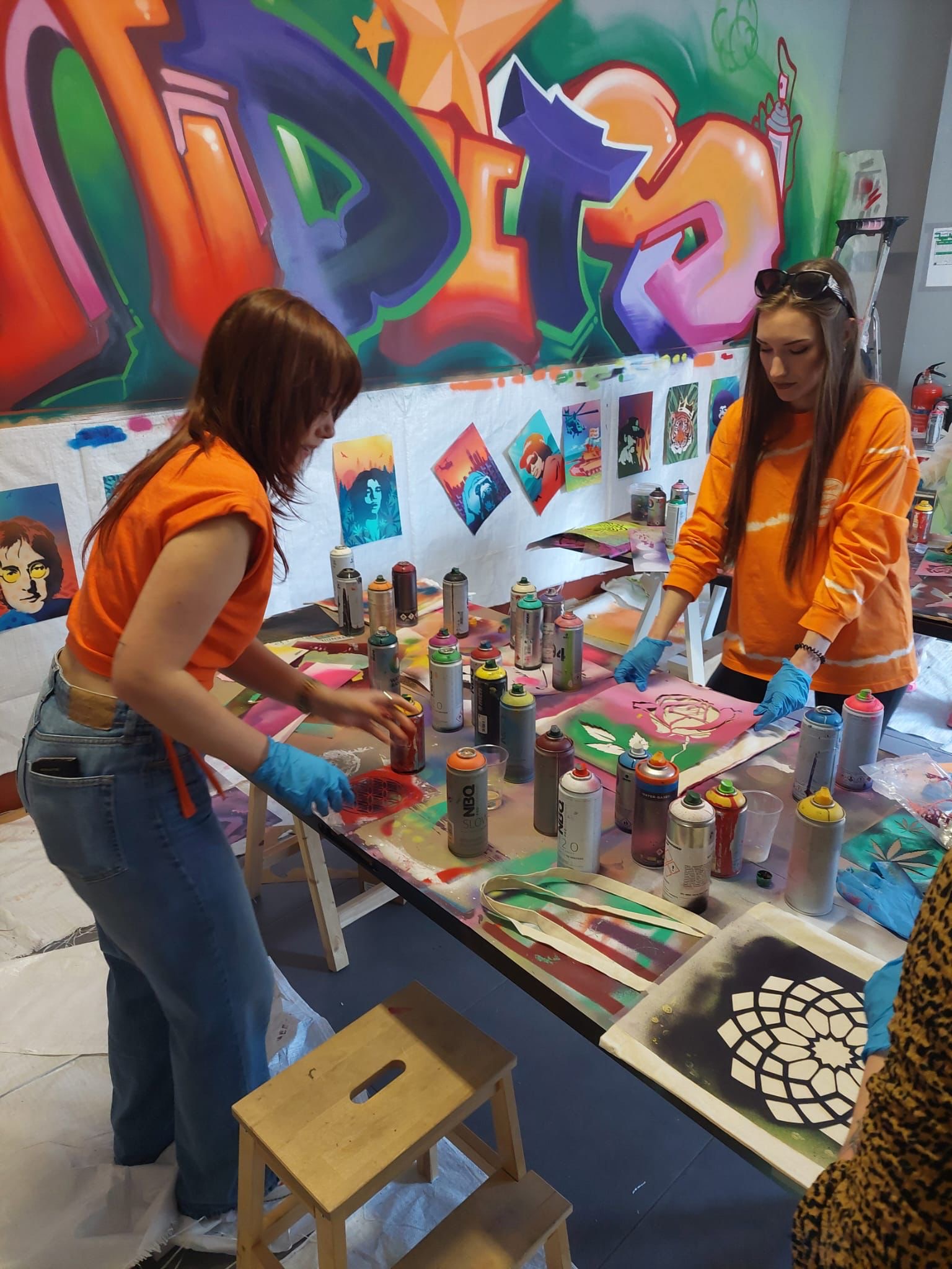 Creatieve Street-Art workshop met stencils - Foto