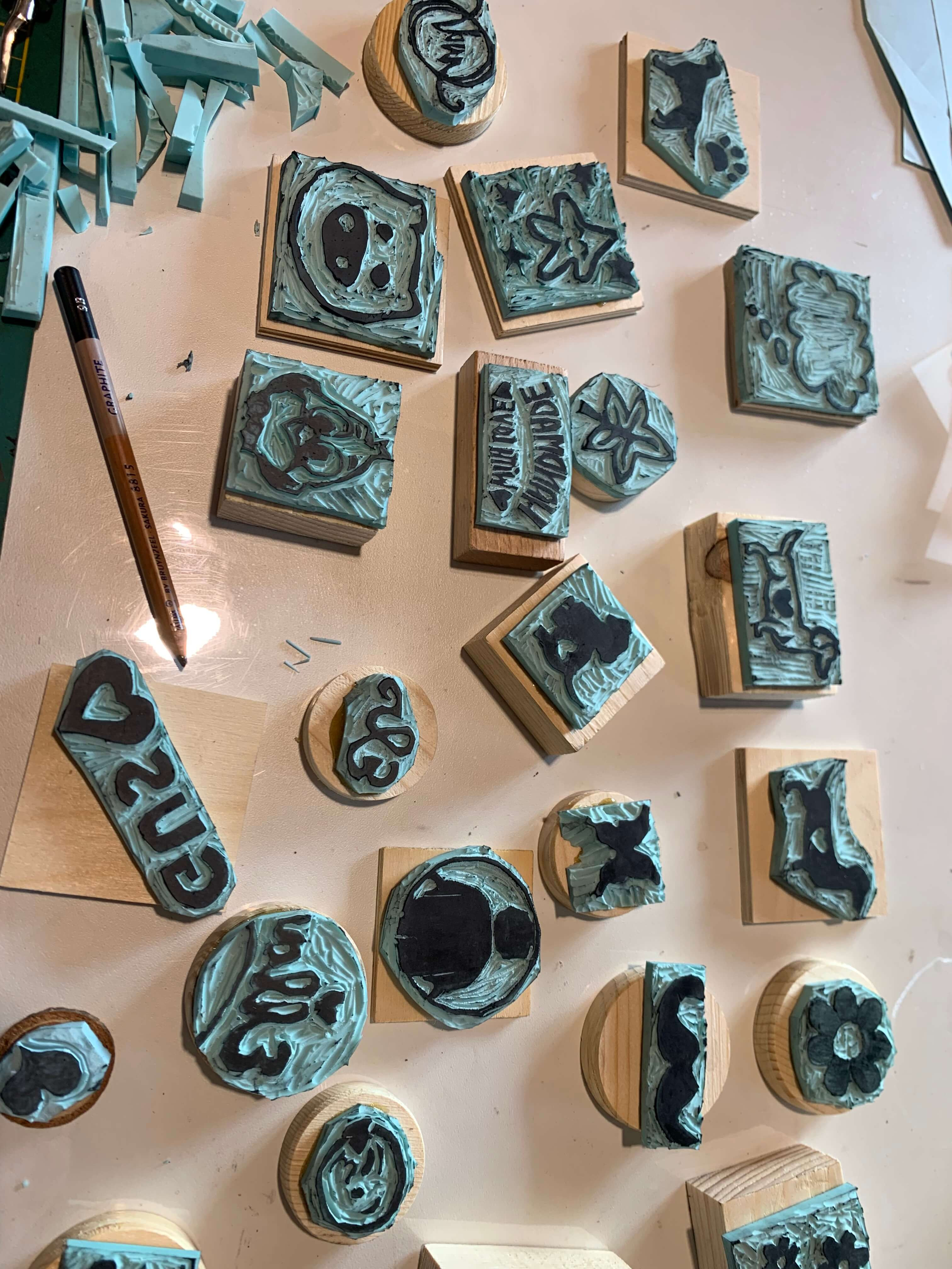 Workshop Stempels maken - Foto