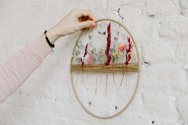 Dried floral hoops special workshop