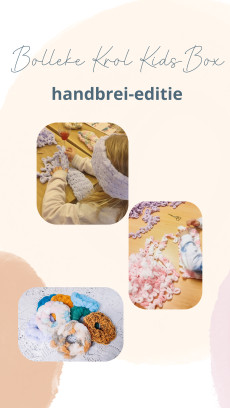 Bolleke Krol Kids Box - 3x Creatief in één! - handbrei editie