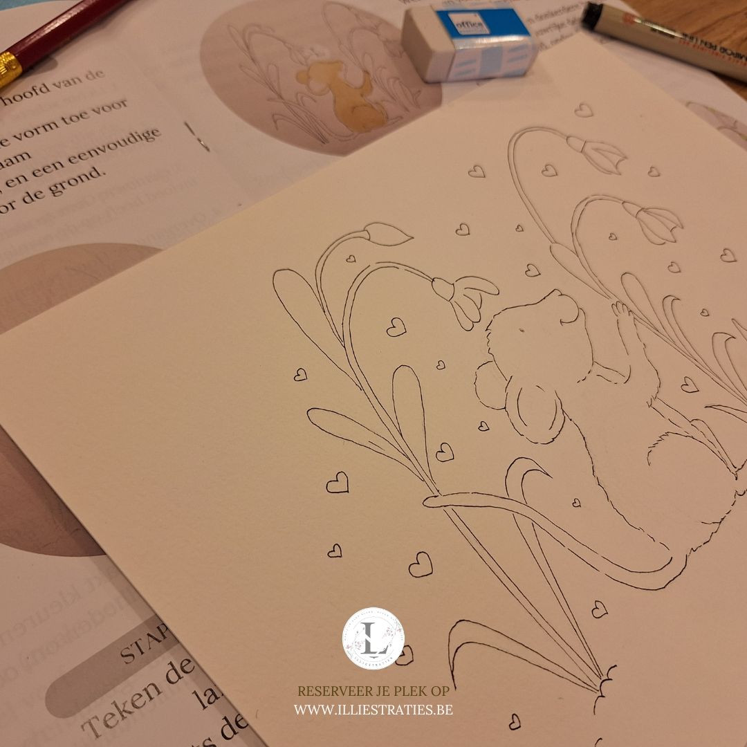 Aquarelworkshop Mechelen – Schilder in 3 uur een magisch wintertafereel - Foto
