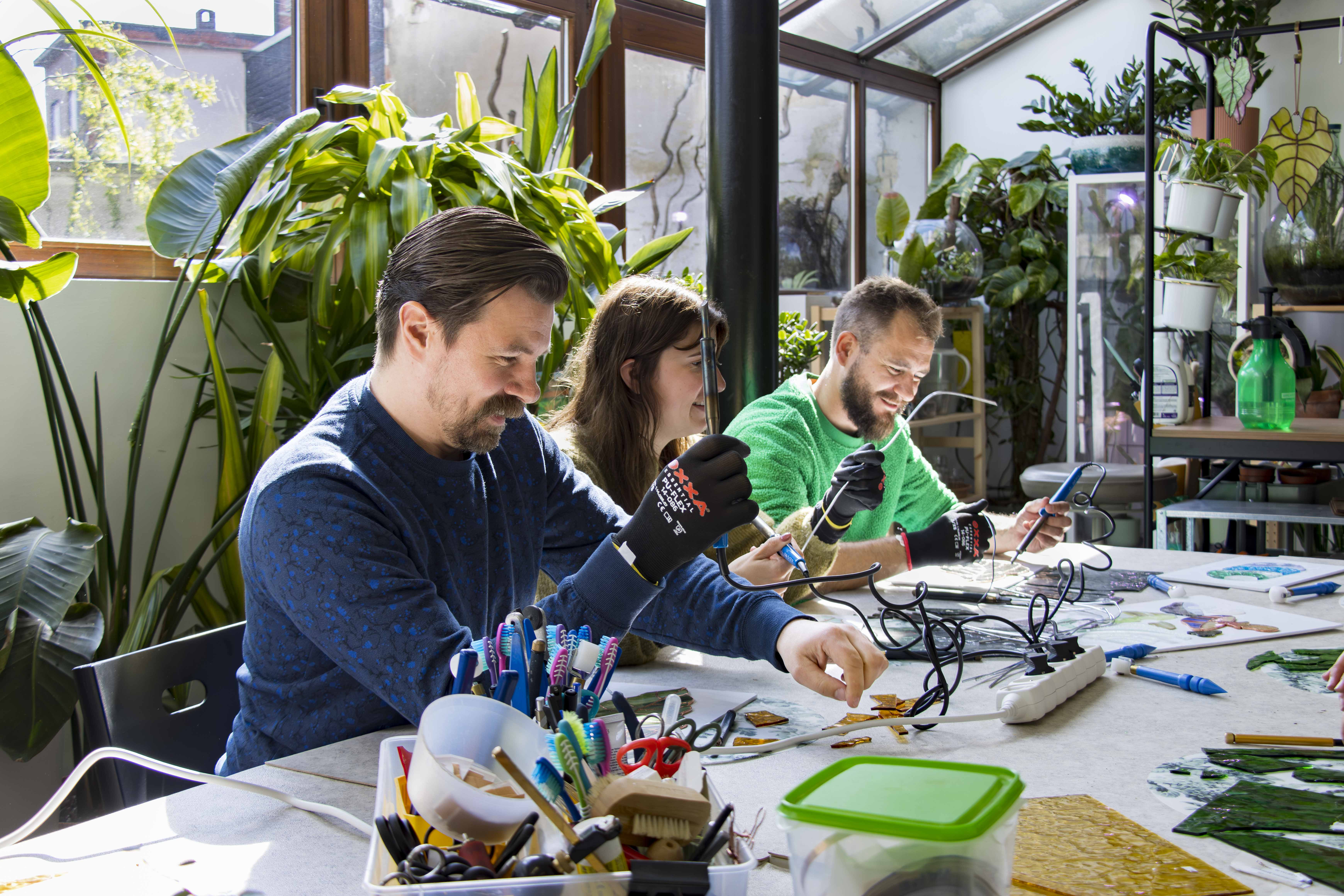 Workshop glas-in-lood - maak je eigen kunstwerk (ANTWERPEN) - Foto