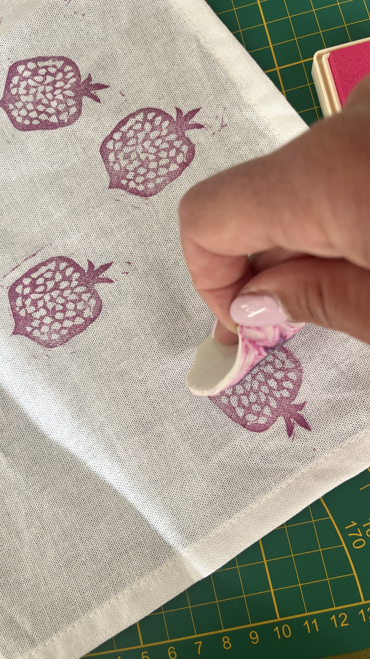 Babyshower Blockprinten op Rompers, Vlaggenlijn of Hydrofiele doeken - Foto