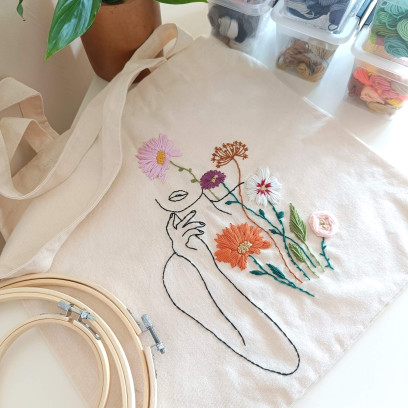 Initiatie borduren op textiel: creëer je eigen tote bag