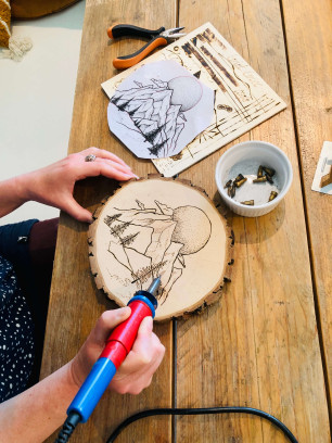 Pyrografie, de kunst van het houtbranden