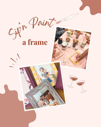Workshop Sip & Paint a frame