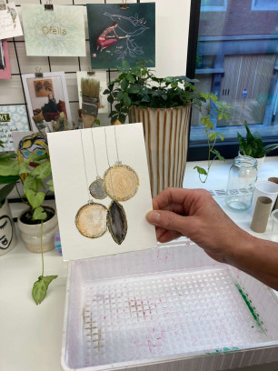 Kerstkaarten maken met aquarelstift