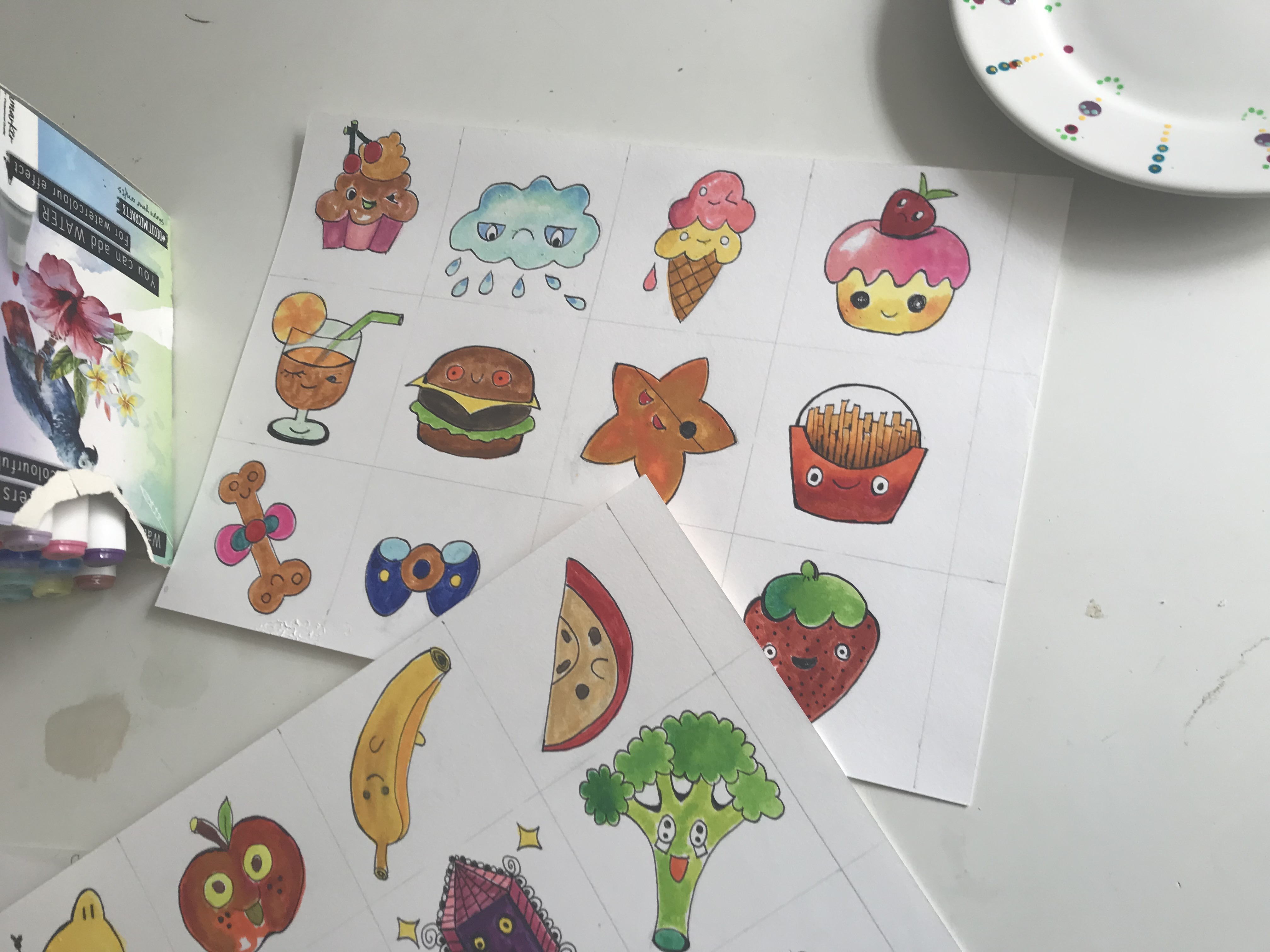 Kawaii workshop tekenen & stickers maken – Ouder & Kind / Grootouder & Kind - Foto