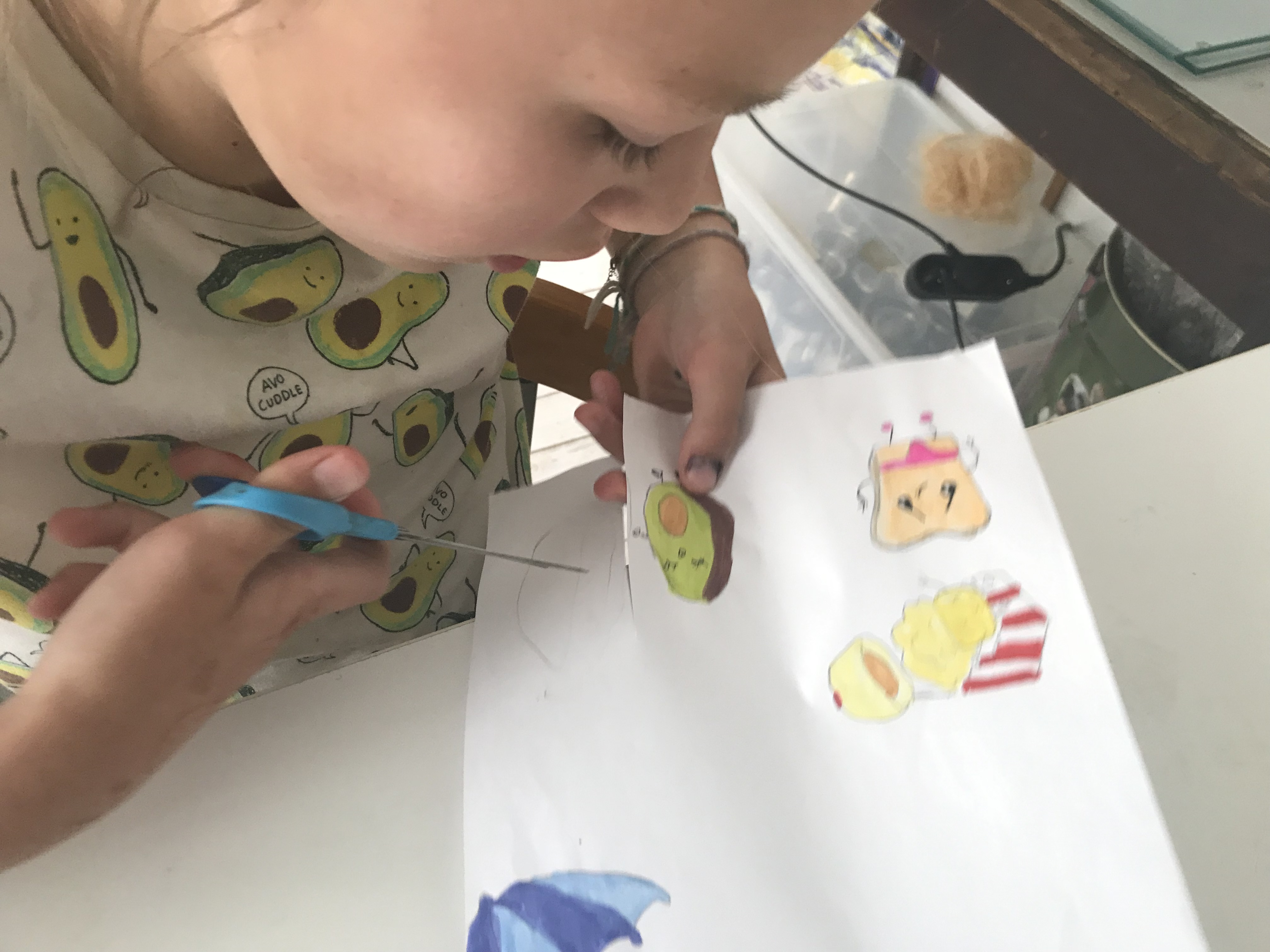 Kawaii workshop tekenen & stickers maken – Ouder & Kind / Grootouder & Kind - Foto