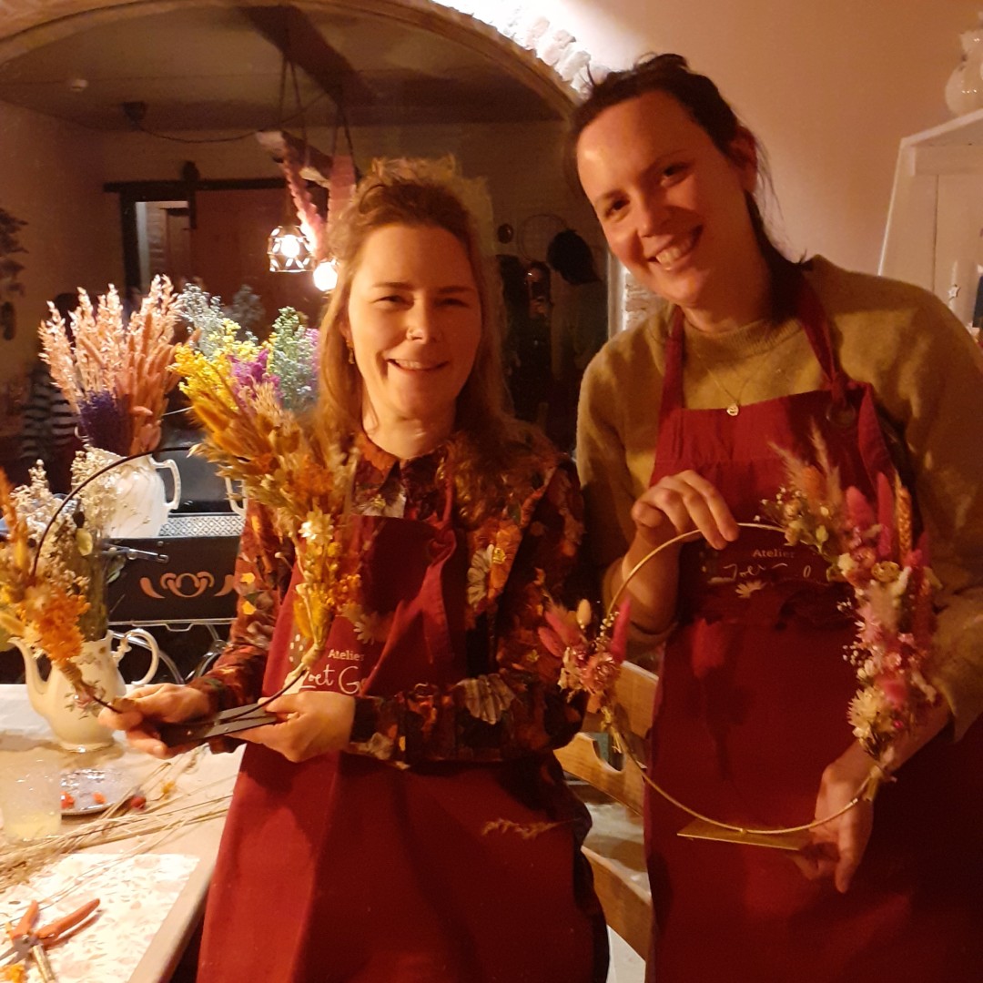 Workshop Flowerhoop droogbloemen - Foto