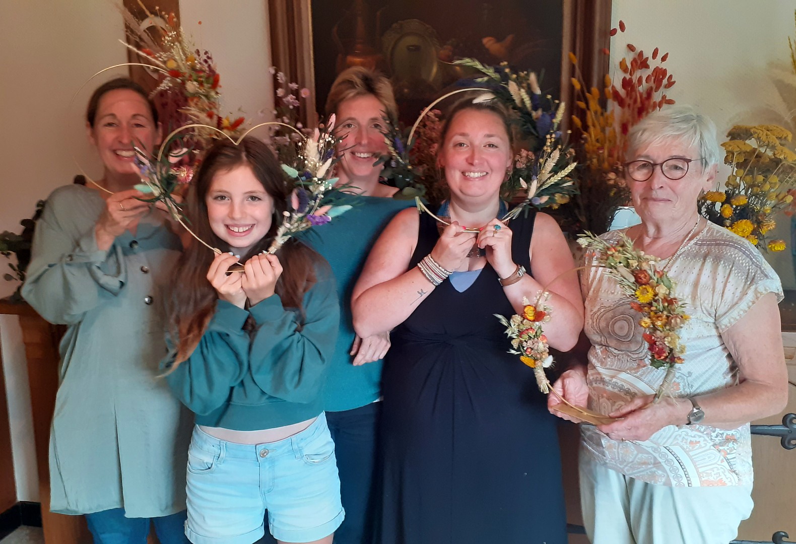 Workshop Flowerhoop droogbloemen - Foto