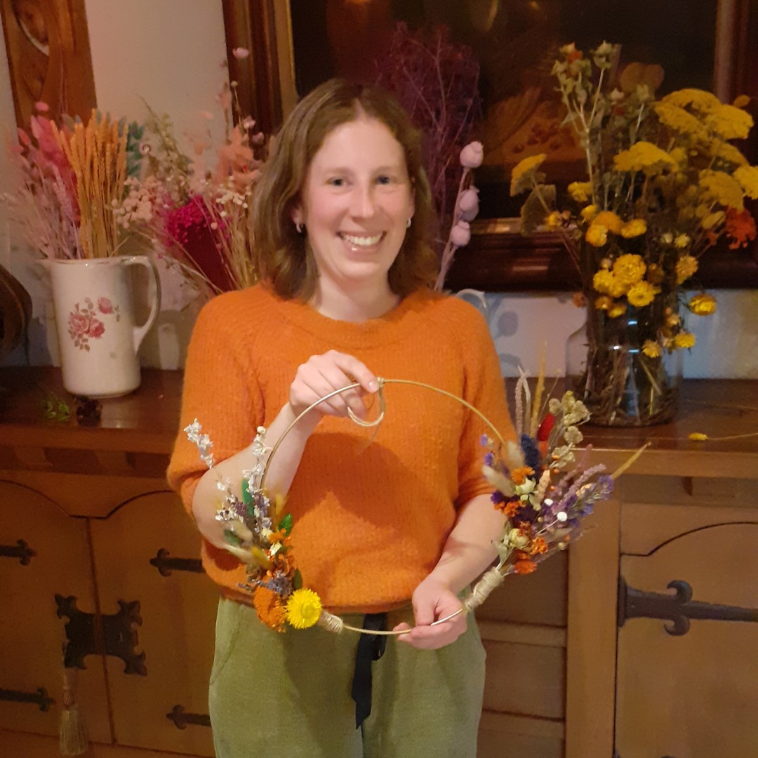 Workshop Flowerhoop droogbloemen - Foto