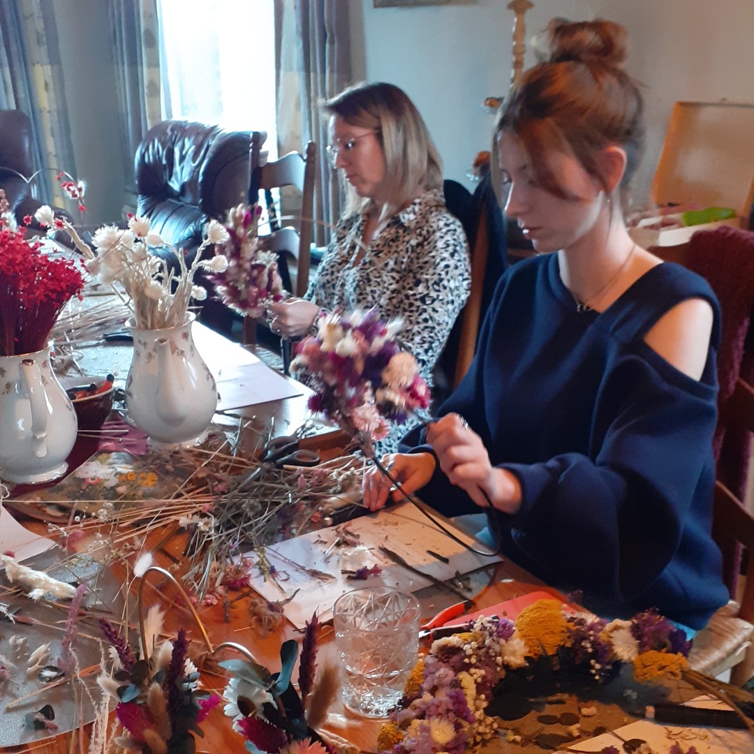 Workshop Flowerhoop droogbloemen - Foto