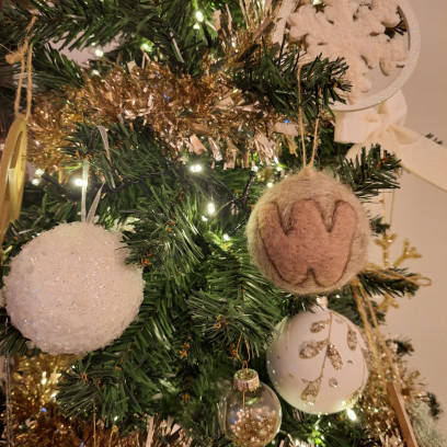 Workshop kerstballen vilten