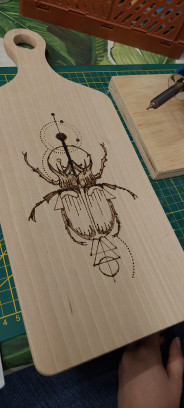 Pyrografie workshop op hout of lederen schort