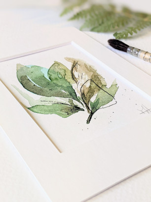 Workshop aquarel 'Abstract Bloem Geluk' schilderen