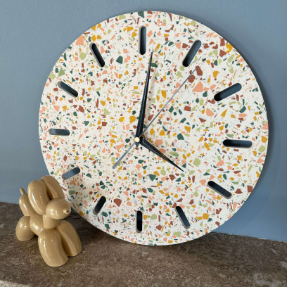 Terrazzo wandklok