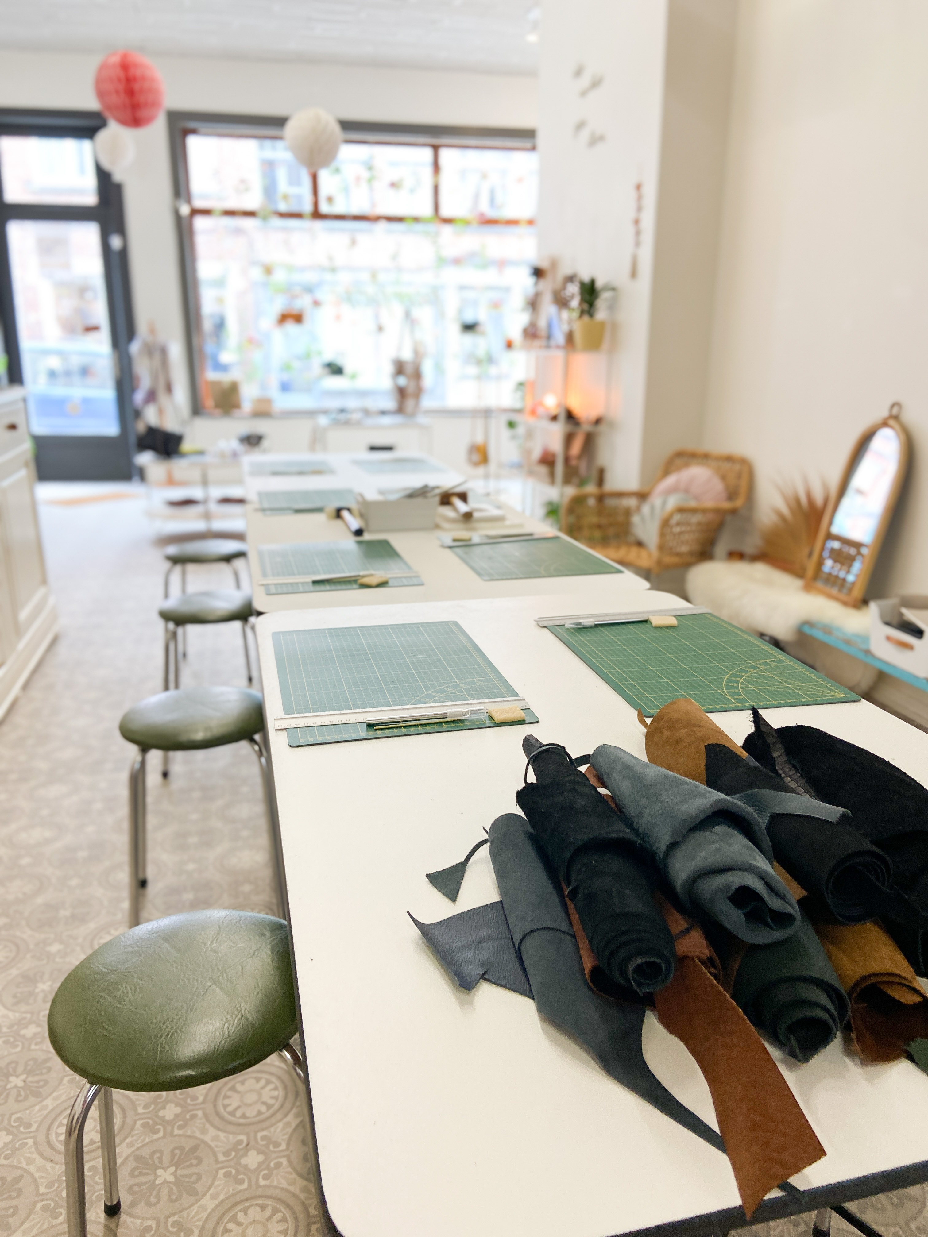 Maak een lederen make-up etui of portemonnee Workshop - Foto