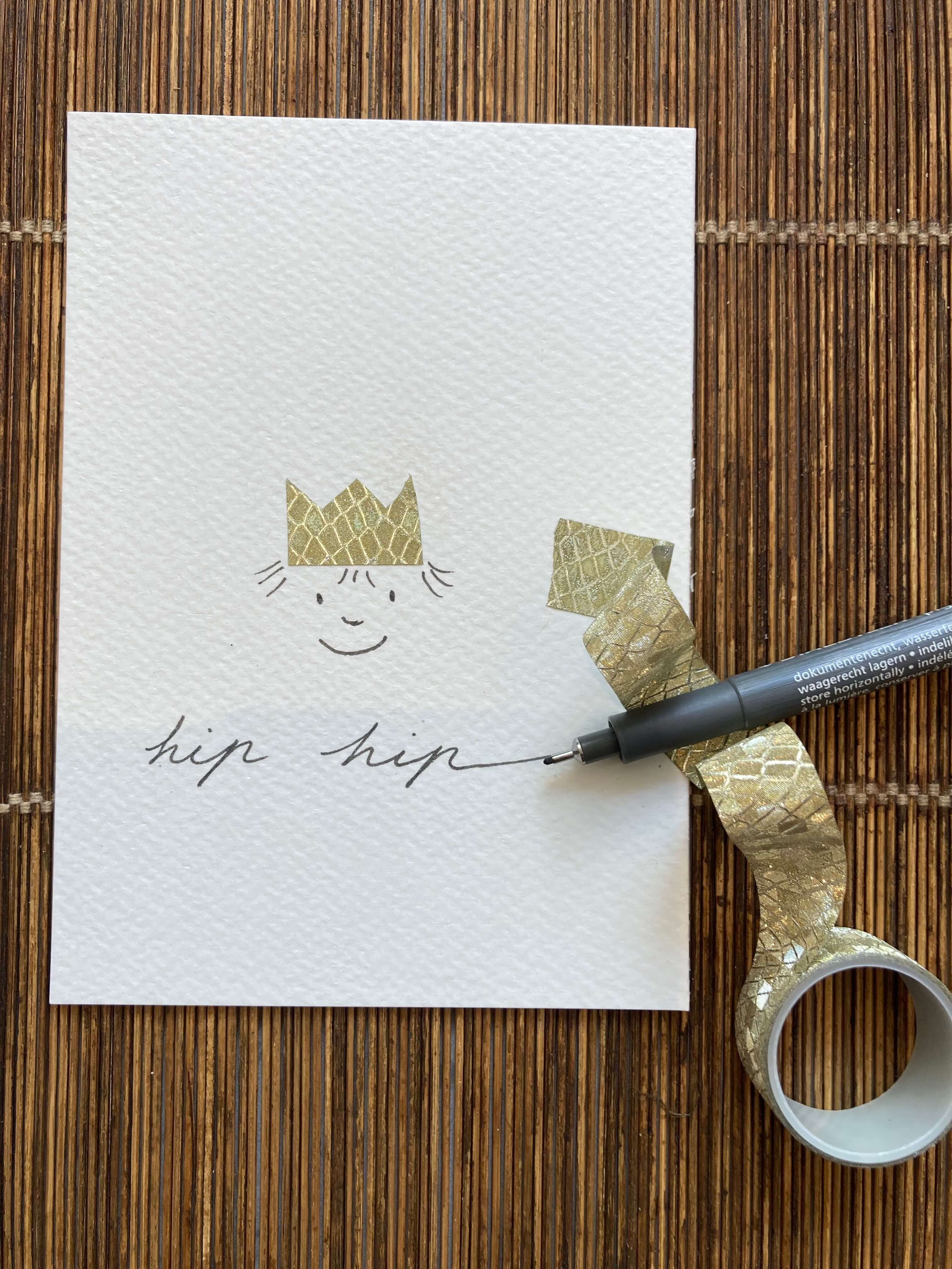 inloopworkshop knappe kaarten met washi tape - Foto