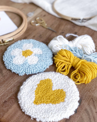 Punch Needle: maak je eigen mini-tapijtje - Workshop bij Bolleke Krol Atelier