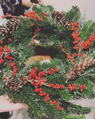 Kerstkrans & sip workshop 🌲🍹