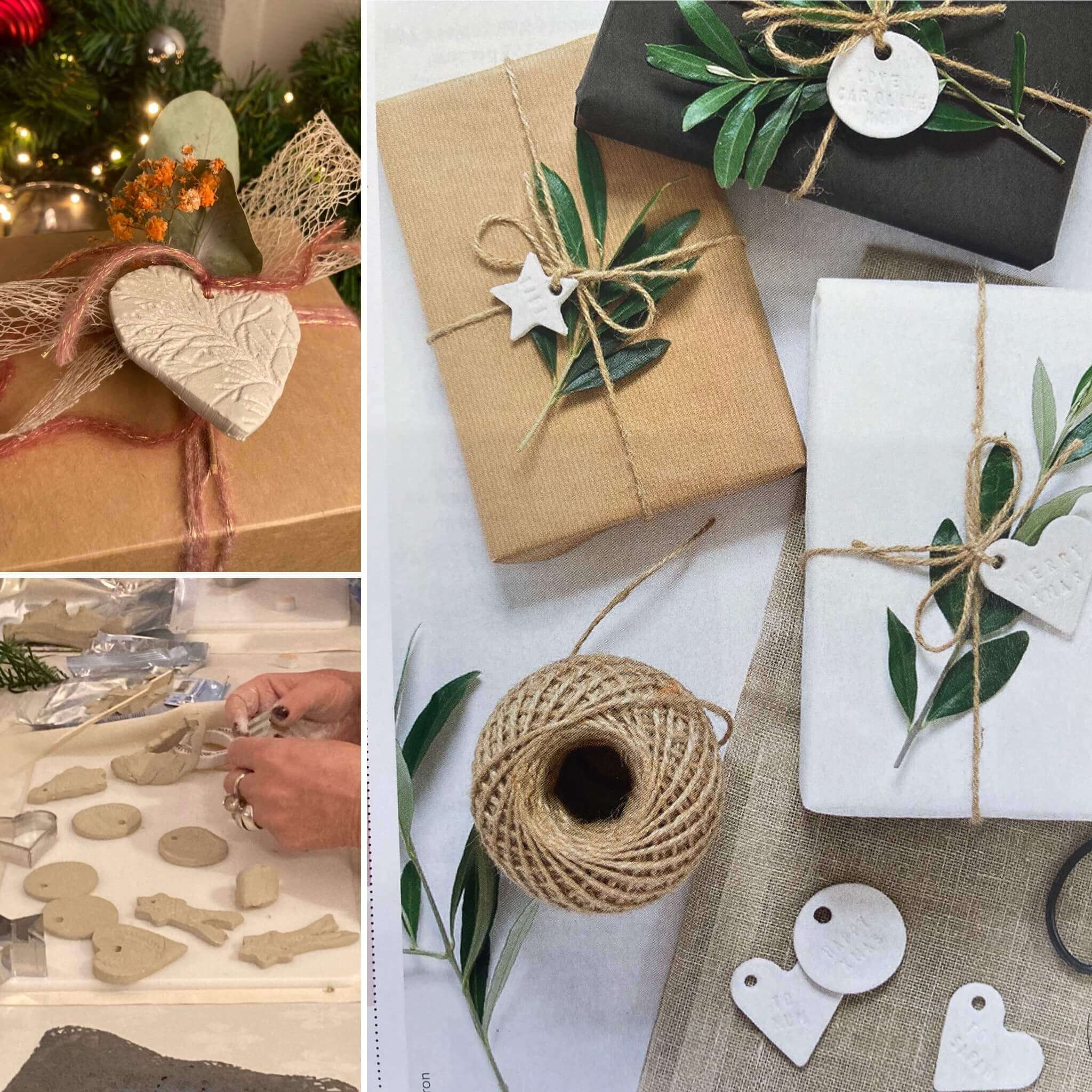 pakjeslabel of kerstornament in klei @ Libelle Winterfair - 13 / 11 om 16u45 - Foto