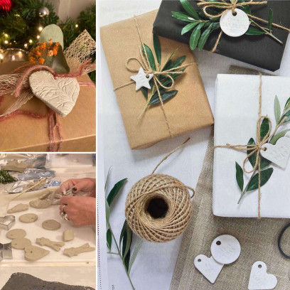 pakjeslabel of kerstornament in klei @ Libelle Winterfair - 13 / 11 om 16u45