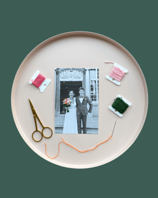 Borduurworkshop op foto