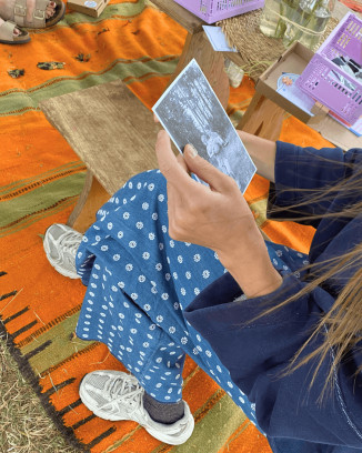 Borduurworkshop op foto