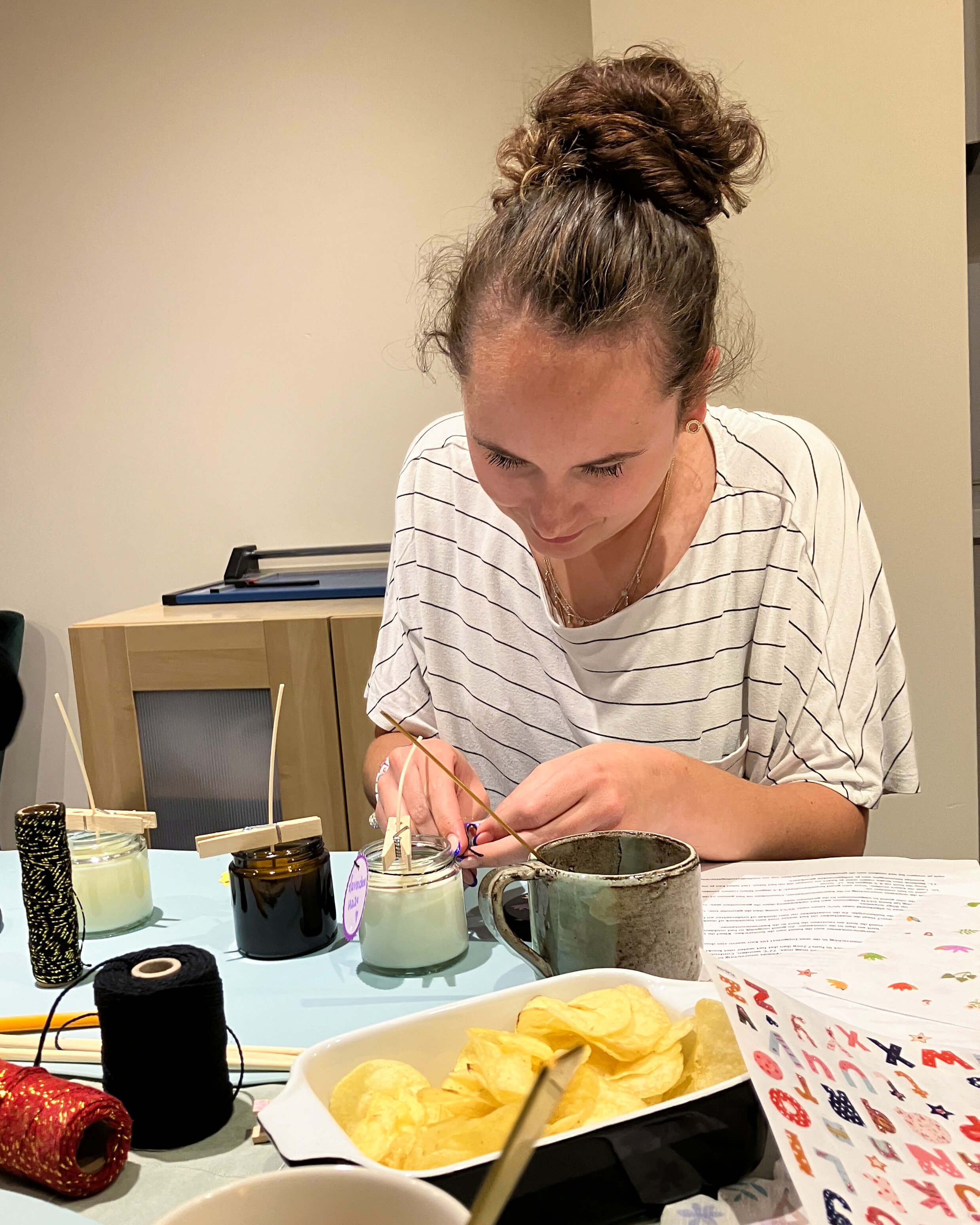 Geurkaarsen workshop met 100% vegan wax - Foto