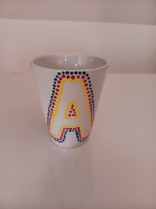 Ouder-kind workshop creatief stippen op porselein & glas