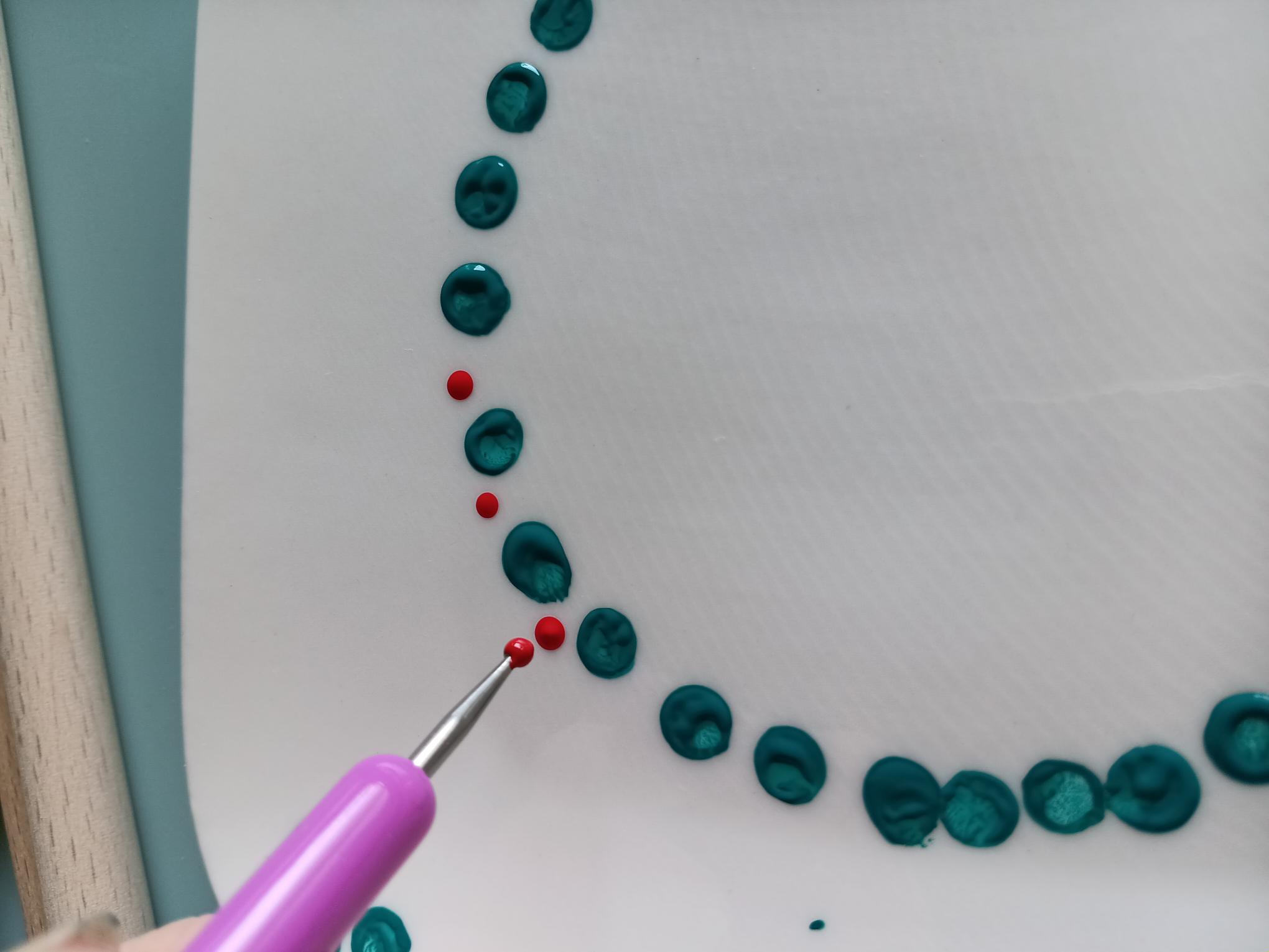 DOT painting, Stippentechniek - Foto